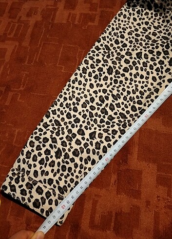 Leopar desenli ceket - Görsel 5