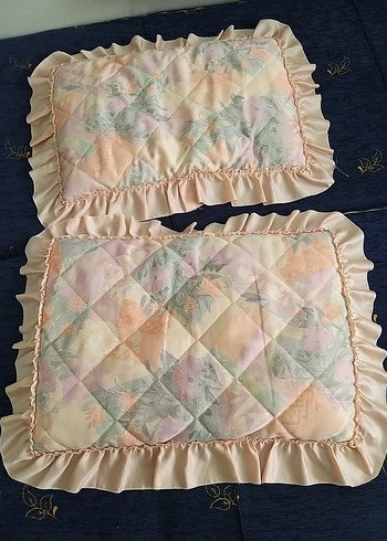 Pastel Renkli Yastık Kılıfı Seti nostalji içinin pamuklarıyla