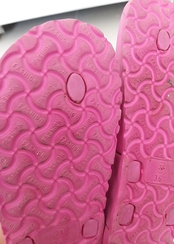 37 Beden Pembe Kadın Dolgu Topuklu Terlik 37 no faşhion