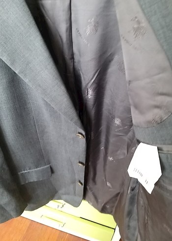 tek beden Beden gri Renk Düğmeli Gri Erkek Tek Ceket us polo 54 6 drop