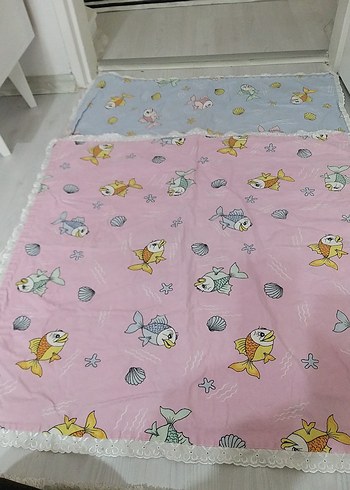 Çocuklar için renkli desenli yumuşak battaniye 2 adet pamuklu - Görsel 8