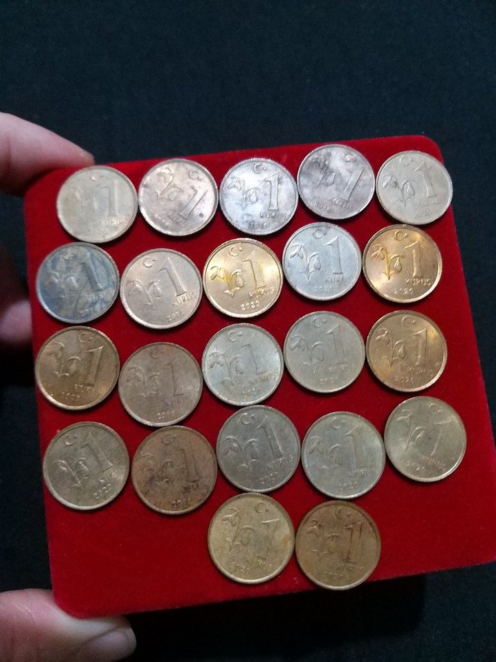 22 adet 1 kuruş 2018 2020 - Görsel 3