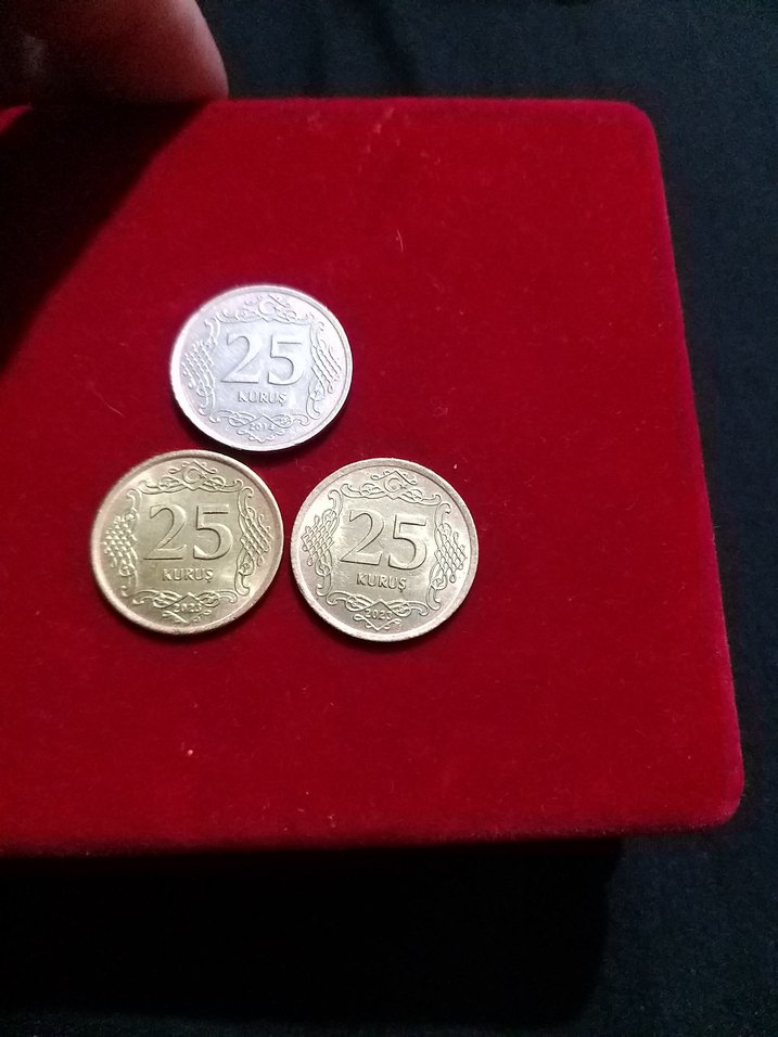 Altın Renkli 2 adet 25 kuruş 2023 - Görsel 2