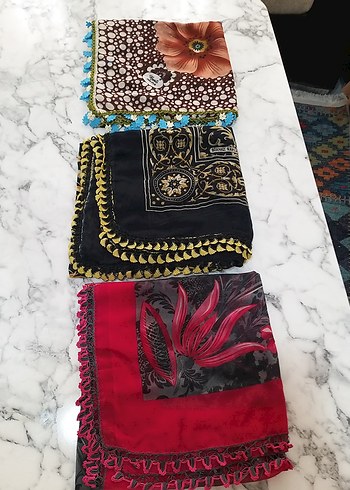 3 adet tığ oyalı kullanılmış yazmalar 2 adeti 2 baştır 1 i 4 baş - Görsel 9