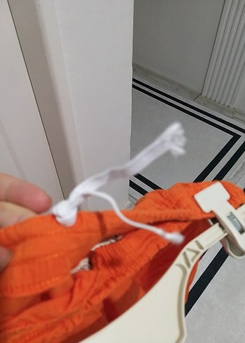 Turuncu Bohem Uzun Keten Etek tommy xl beden orjinal - Görsel 7