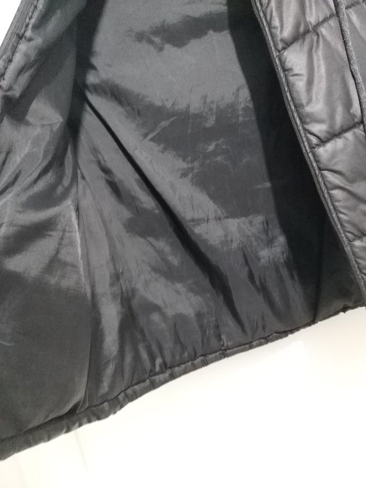 Erkek Siyah Kapüşonlu Fermuarlı Yelek l beden unisex - Görsel 4