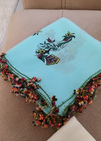 4 adet el boyama vintage iğne oyalı yazmalar tin tin oyalı - Görsel 6