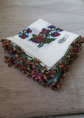 4 adet el boyama vintage iğne oyalı yazmalar tin tin oyalı - Görsel 19