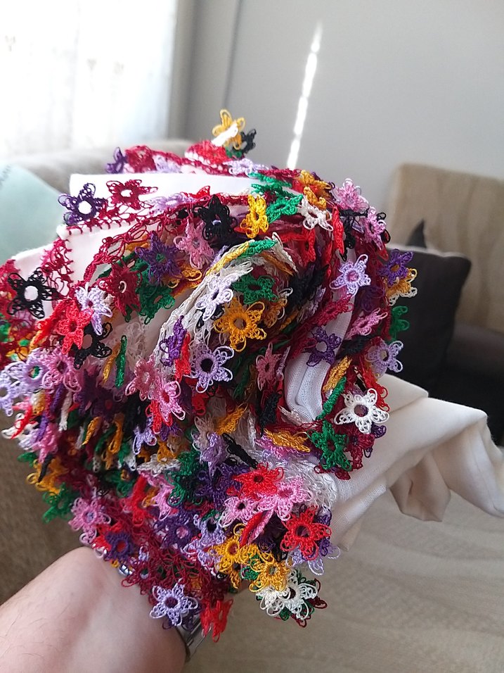 sık sık yapılmış iğne oyalı yazma alt örümcekleri - Görsel 2