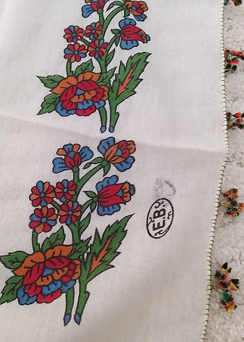 el boyama vintağe tin tin oyalı yaxma iğne oyası küçük yazmalard - Görsel 6