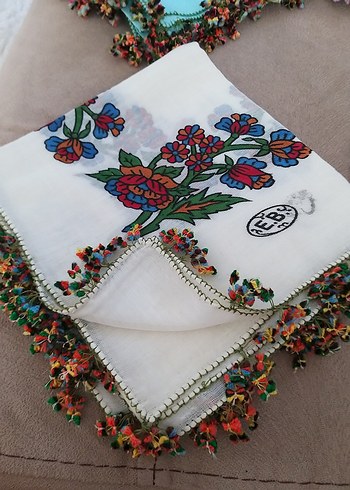 el boyama vintağe tin tin oyalı yaxma iğne oyası küçük yazmalard - Görsel 11