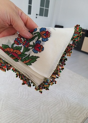 el boyama vintağe tin tin oyalı yaxma iğne oyası küçük yazmalard - Görsel 3