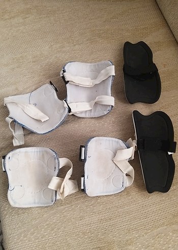 Mavi Plastik Motosiklet Dizlikleri Velcro - Görsel 4