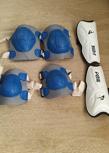 Mavi Plastik Motosiklet Dizlikleri Velcro - Görsel 3