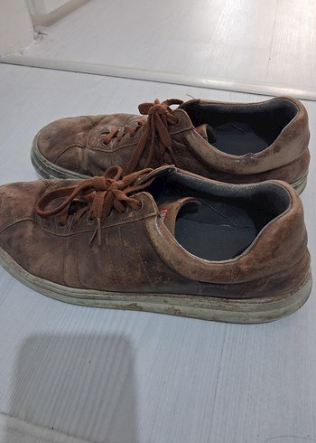 Camper Kahverengi Deri Bagcikli Gunluk Sneaker