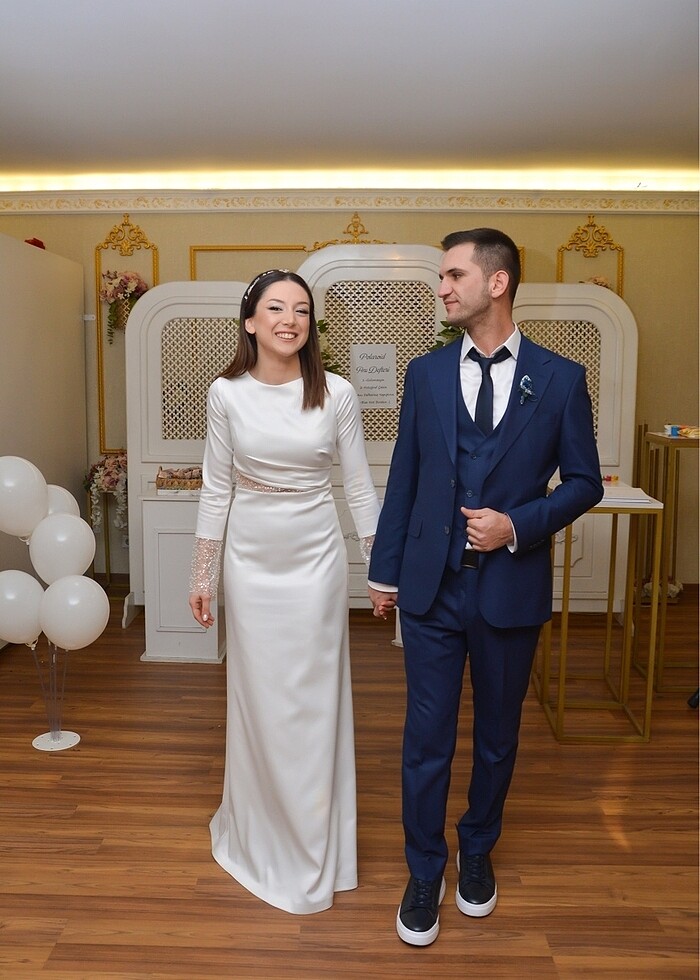 Beyaz Söz Nişan Nikah Elbisesi - Görsel 3