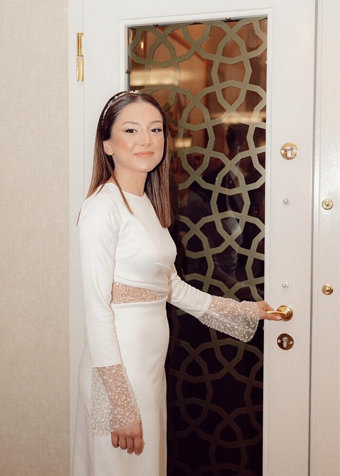 Beyaz Söz Nişan Nikah Elbisesi - Görsel 2