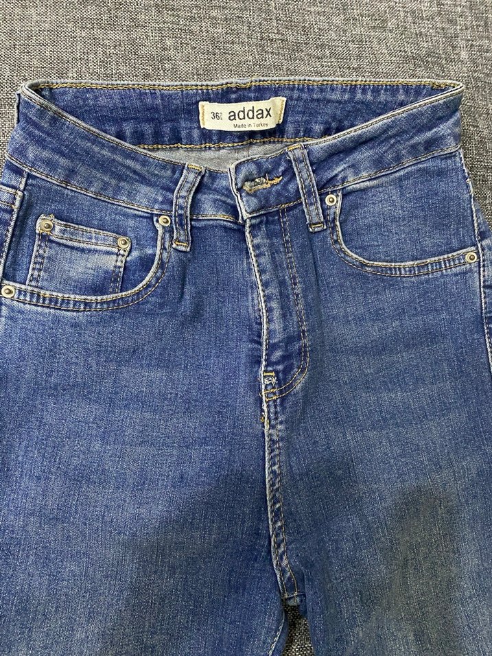 Gri Tonlu Mavi Kadın Denim Pantolon - Görsel 2