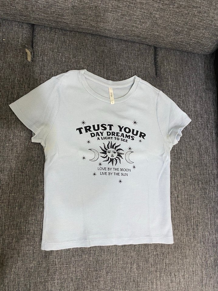 Baskılı Beyaz Kadın Tişört - Görsel 2