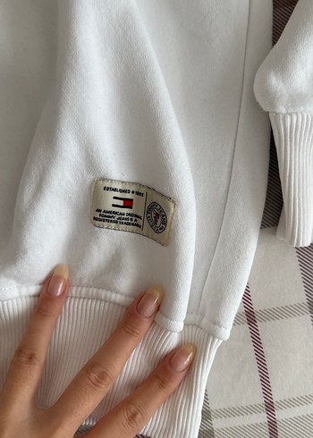 m Beden beyaz Renk Tommy Jeans Beyaz Uzun Kollu Sweatshirt