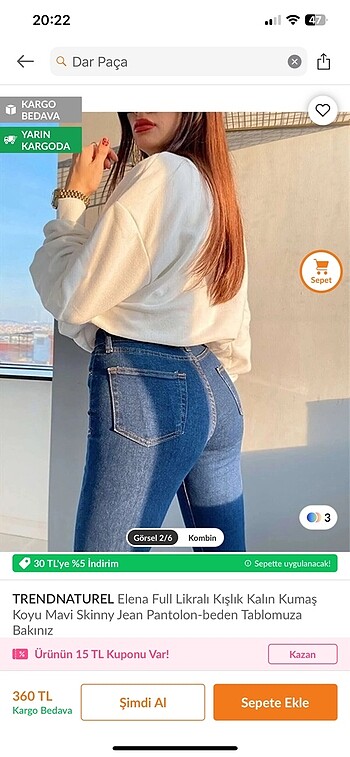Trendyol & Milla Dar paça
