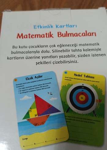 Beden Matematik Bulmacaları Etkinlik Kartları 8+