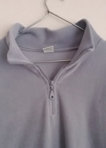 Diğer Gri Erkek Fermuarlı Polar Sweatshirt