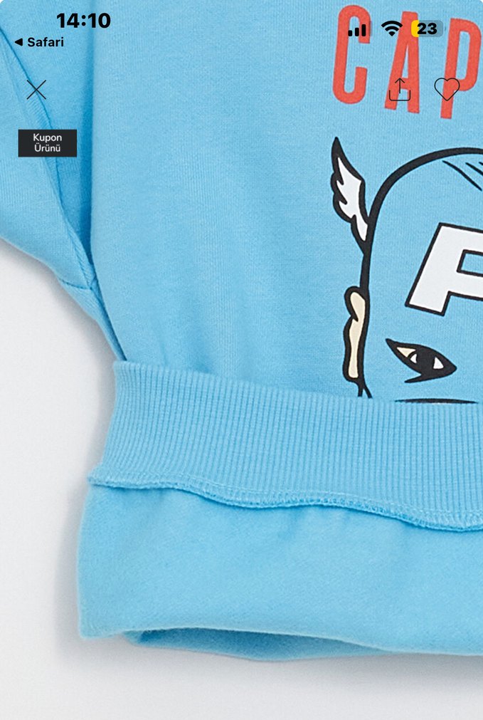 LCW Captain America Alt üst 4-5 Yaş - Görsel 3