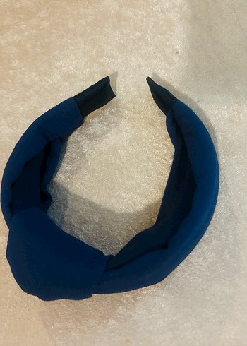 Koyu Mavi Kemerli Kadın Saç Bandı - Görsel 2