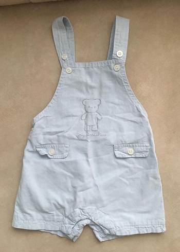 Düğmeli Mavi Erkek Tulum - Görsel 2