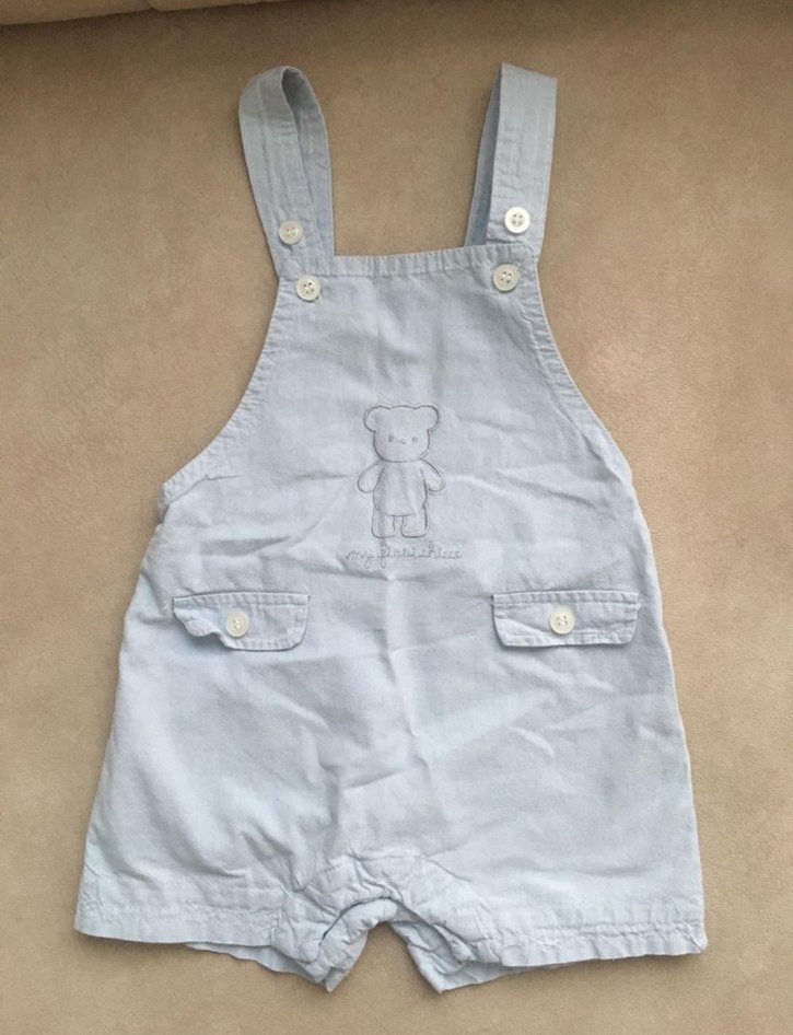 Düğmeli Mavi Erkek Tulum - Görsel 2