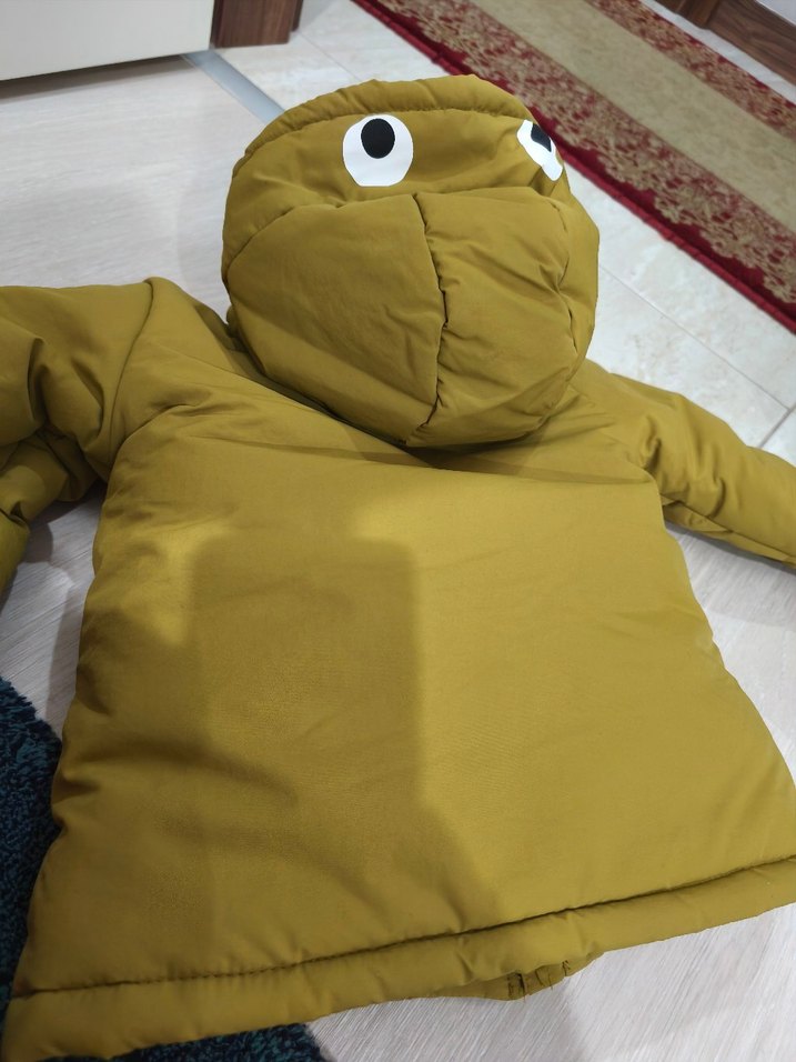 Kapüşonlu Kürklü Erkek Çocuk Mont - Görsel 3