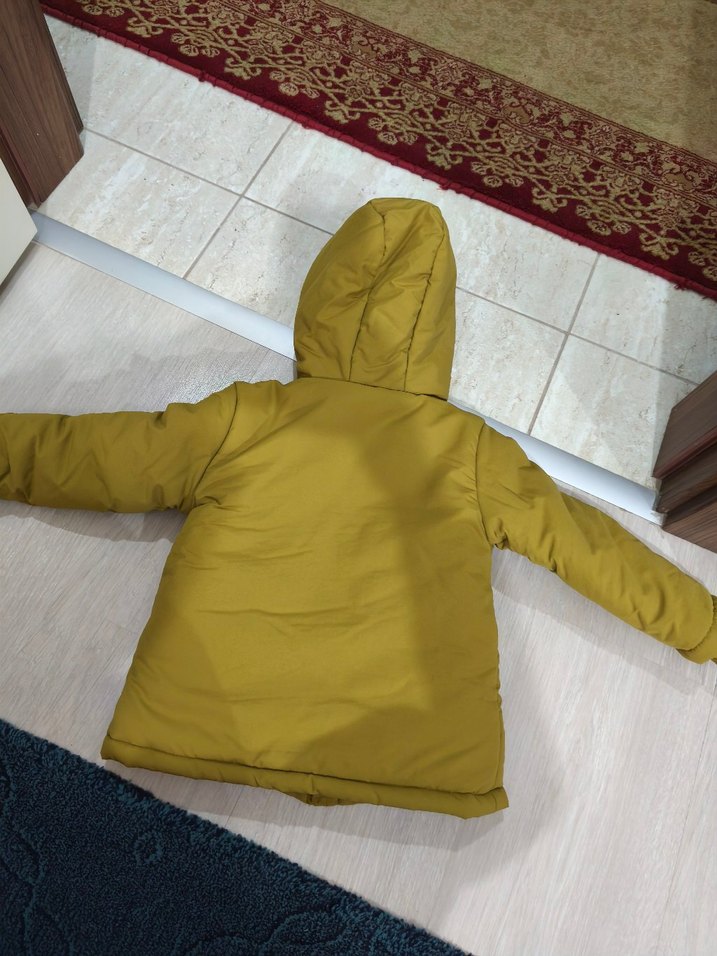 Kapüşonlu Kürklü Erkek Çocuk Mont - Görsel 2