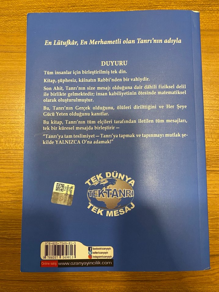 Kuran Son Ahit - Reşad Halife - Görsel 2