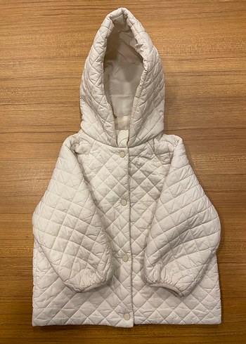 Zara Kız Çocuk Beyaz Mont (3-4 Yaş) - Görsel 11