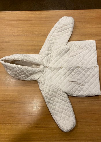 Zara Kız Çocuk Beyaz Mont (3-4 Yaş) - Görsel 4