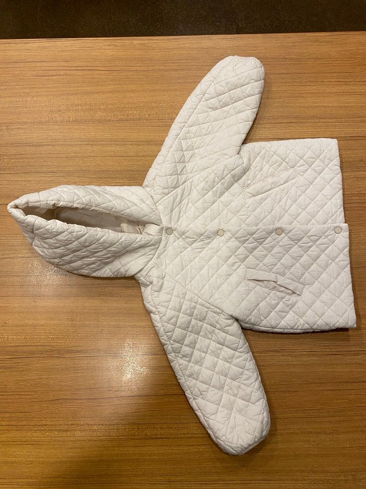 Zara Kız Çocuk Beyaz Mont (3-4 Yaş) - Görsel 4