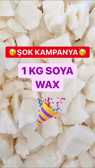 1 kg soya wax( soya parafini)