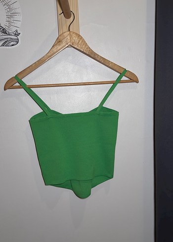 Yeşil Askılı Crop - Görsel 2