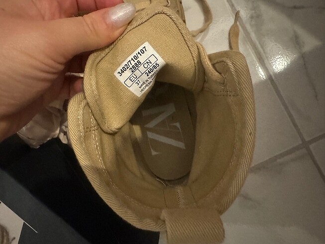 37 Beden camel Renk Zara ayakkabı
