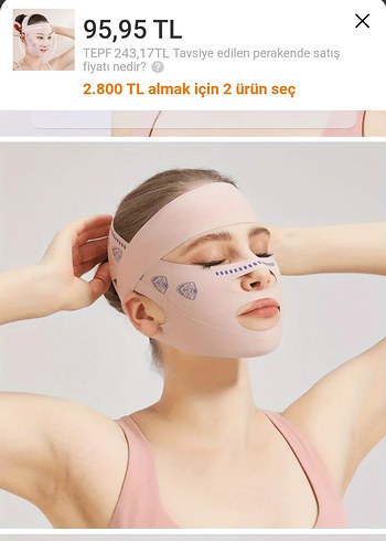 Diger Kadın Yüz Şekillendirici Maske - Görsel 6