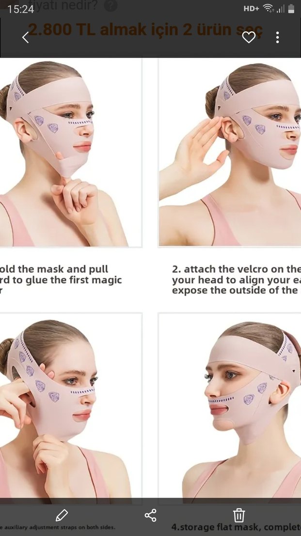 Diger Kadın Yüz Şekillendirici Maske - Görsel 3