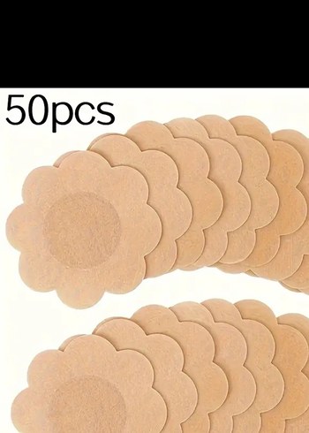 Bej Çiçek Şekilli Göğüs Pedi - Görsel 4