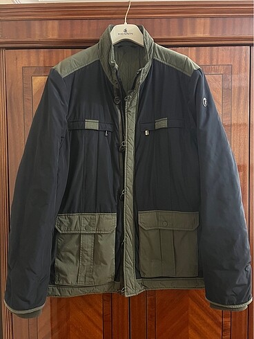 3xl Beden haki Renk TRUSSARDI HAKİM YAKA MONT