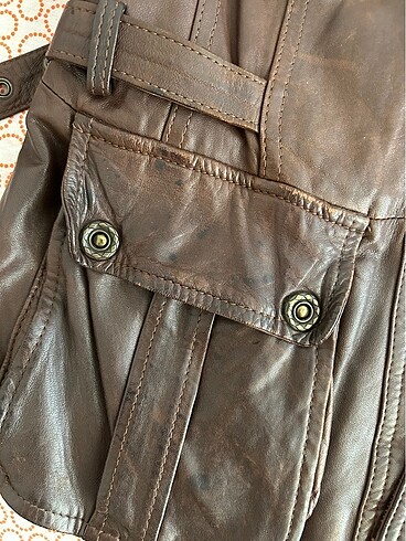 xl Beden vintage orjinal deri ceket