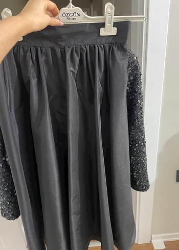 Siyah İşlemeli Payetli Bolero - Görsel 2