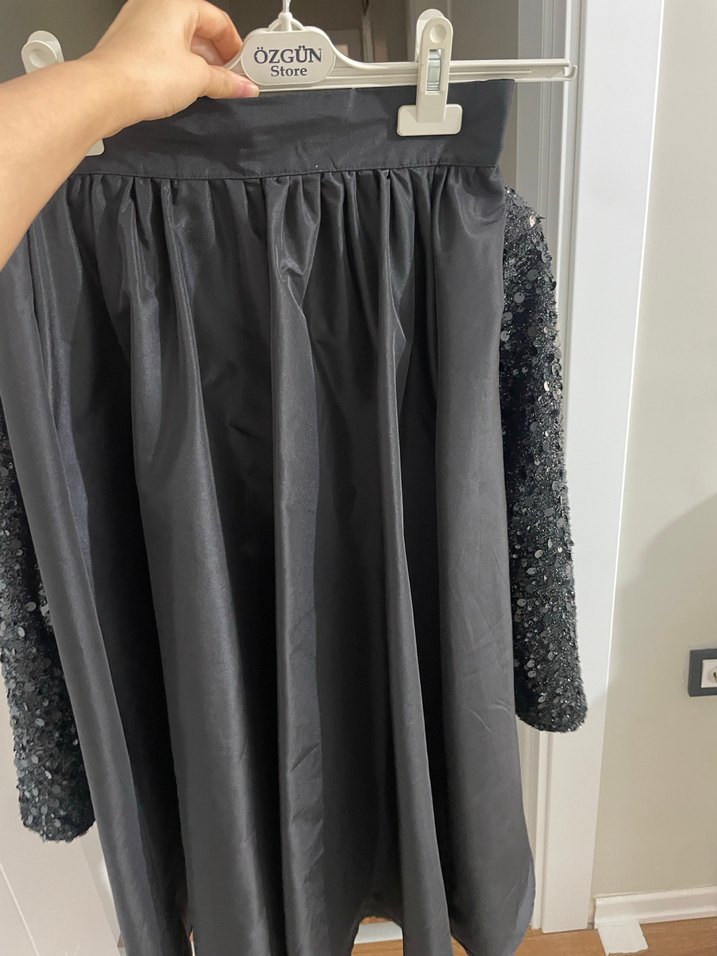 Siyah İşlemeli Payetli Bolero - Görsel 2