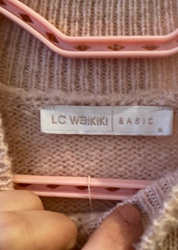 Pembe Kadın Yünlü Triko Kazak - Görsel 2