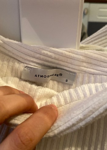 Kadın Beyaz Triko Kayık Yaka Kazak - Görsel 3