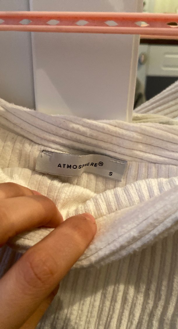 Kadın Beyaz Triko Kayık Yaka Kazak - Görsel 3